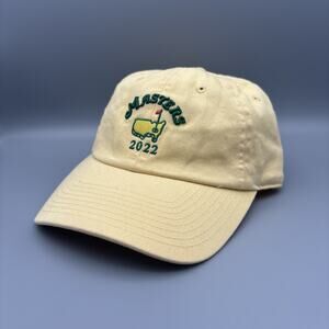 Masters 2022 American Needle Augusta National Hat Yellow Adjustable Strap Golf
